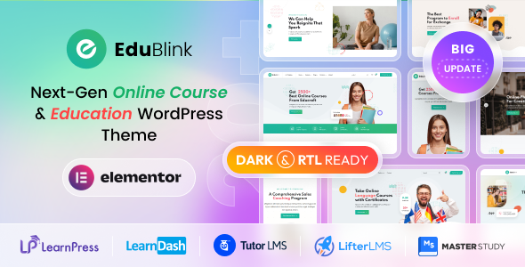 EduBlink – Education & Online Course WordPress Theme