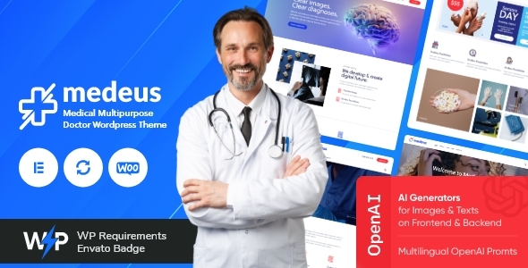 Medeus – Medical WordPress Theme Nulled