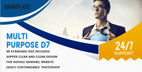 Multi Purpose Banners HTML5 D7 – Animate — Ad Templates preview