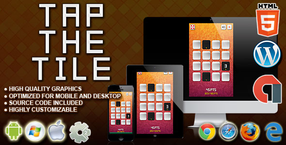 Tap the Tile – HTML5 Construct Skill Game Nulled