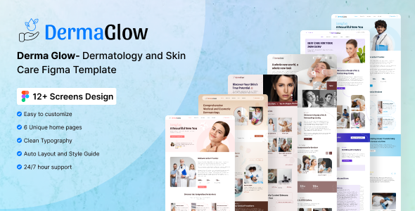 Dermatology & Skin Care Figma Template