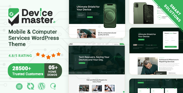 Devicemaster – Mobile & Computer Repair Services WordPress Theme Nulled