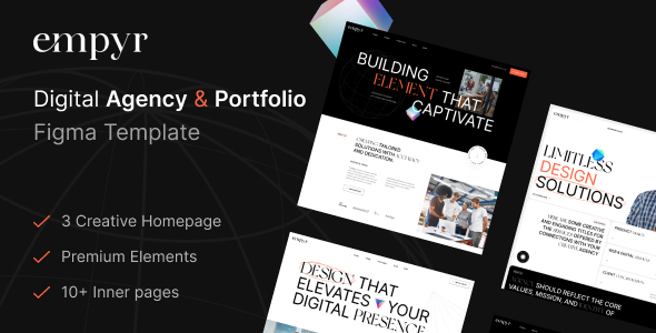 Empyr – Digital Agency & Portfolio Figma Template