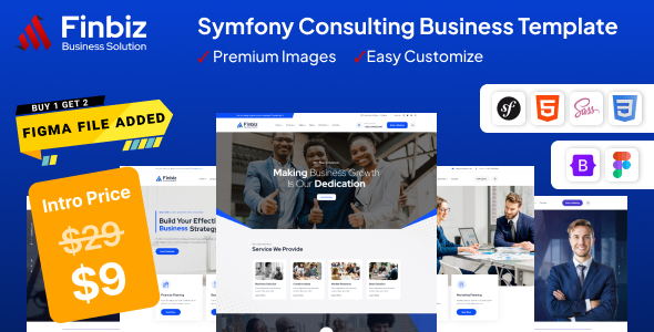 Finbiz – Symfony – Consulting Business Template Nulled