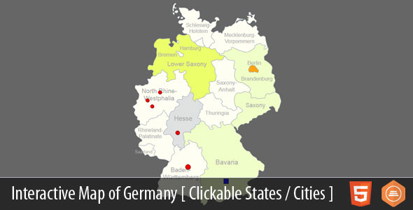 Interactive Map of Germany – HTML5