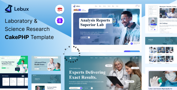 Labux – Laboratory & Science Research CakePHP Template Nulled