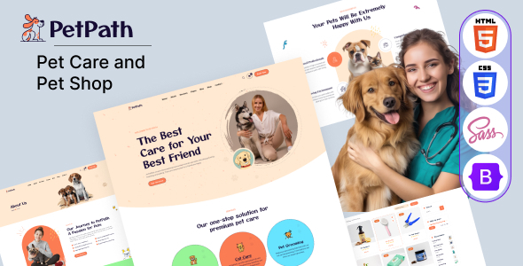 PetPath – Pet Care and Pet Shop HTML Template Nulled