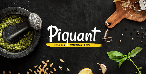 Piquant – Restaurant, Bar & Café WordPress Theme Nulled