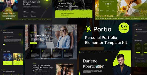 Portio – Portfolio Elementor Template Kit Nulled