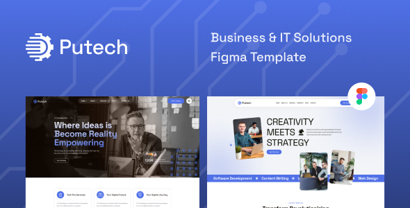 Putech – Business & IT Solutions Figma Template