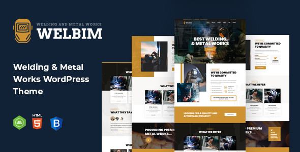 Welbim – Welding Services WordPress Theme Nulled