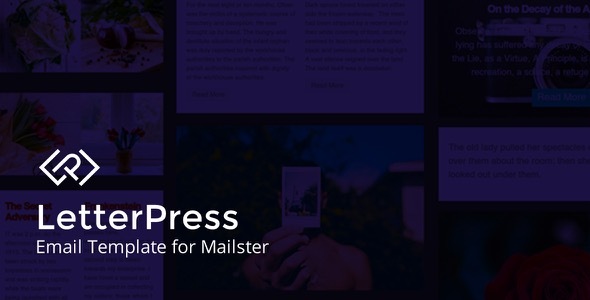 LetterPress – Email Template for Mailster