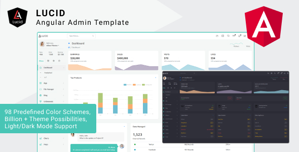 LUCID | Angular 18+, 17, 16, and 15 Admin Dashboard Template Nulled