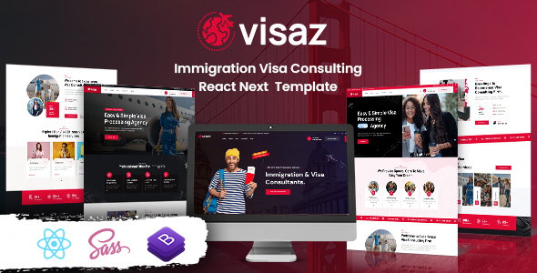 Visaz – Immigration Visa Consulting React Template