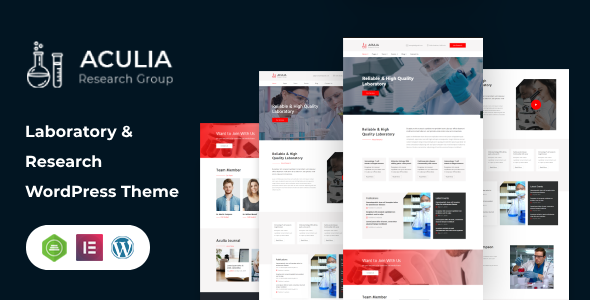 Aculia | Laboratory & Research WordPress Theme Nulled