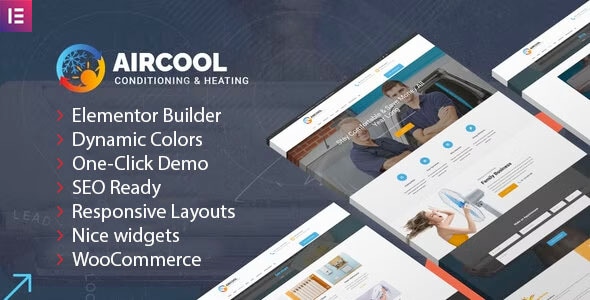 AirCool – Conditioning And Heating WordPress theme Nulled