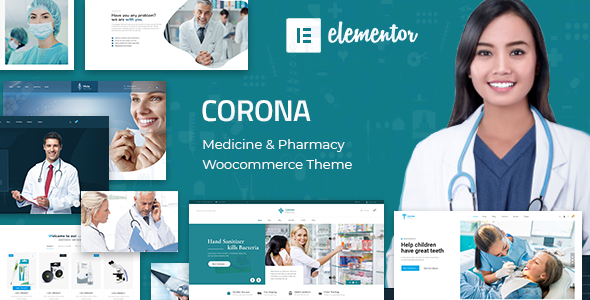 Corona | Medical Pharmacy WooCommerce WordPress Theme Nulled
