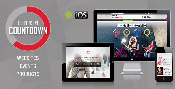 CountDown Pro for WebSites/Events/Products Launch — Countdowns preview