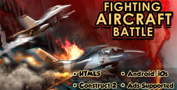 Fighting Aircraft Battle – HTML5 Mobile Game Nulled