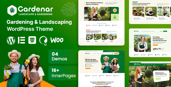 Gardenar – Gardening and Landscaping WordPress Theme Nulled