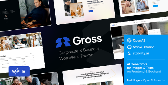 Gross – Accounting, Statistics & Analytics WordPress Theme