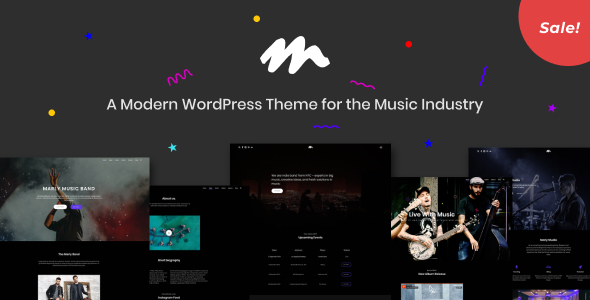 Marly – A Modern WordPress Theme for the Music Industry Nulled