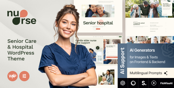 Nurse – Senior Care & Hospital WordPress Theme 1.0.0