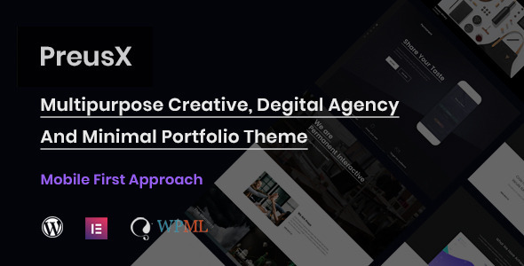 PreusX – Digital Agency And Portfolio WordPress Theme 1.0.0