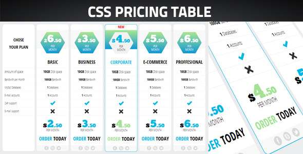 Pricing Table