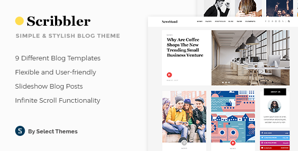 Scribbler – Simple Blog WordPress Theme Nulled
