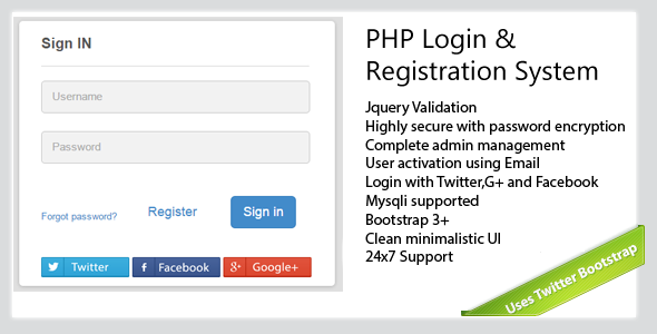 Secure-PHP-Login & Registration System Nulled