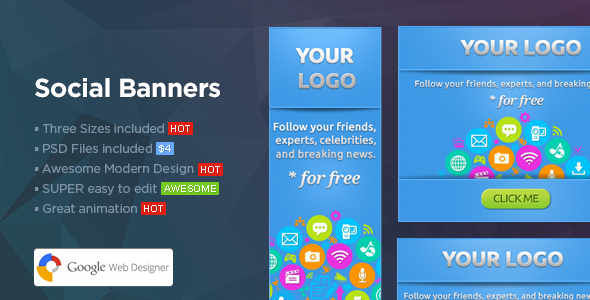 Social Banners – Social Web Banner Template Nulled