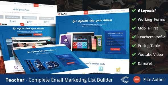 Teacher- Education One Page Responsive Template 1.0.0