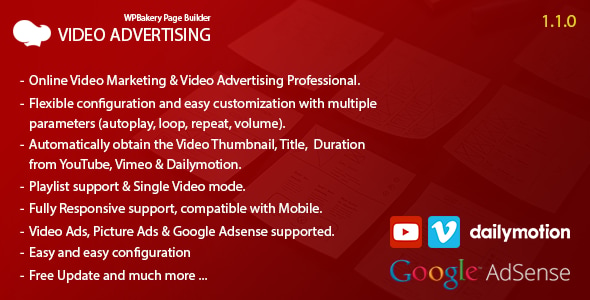 Video Advertising – Addon For WPBakery Page Builder — Add Ons preview