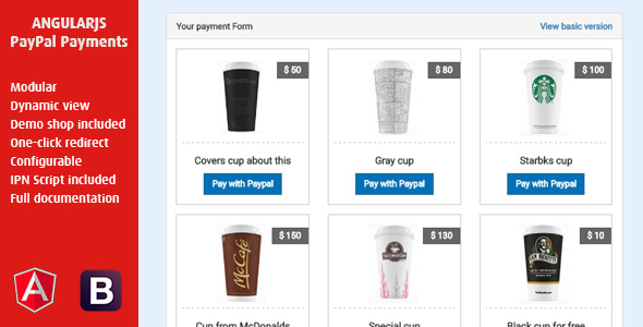 AngularJS Paypal Payments Nulled