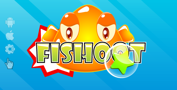 Fishoot – HTML5 game. Construct2 (.capx) + cocoon ADS + Mobile control Nulled