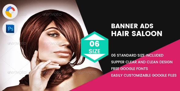 Hair Saloon Banner HTML5 Nulled