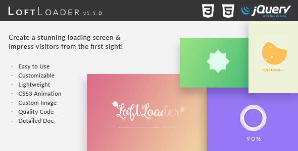 LoftLoader jQuery – Create a Stunning Loading Screen Nulled