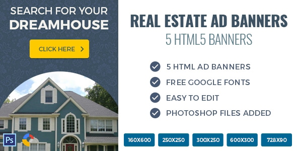 Real Estate – HTML Ad Banners Nulled