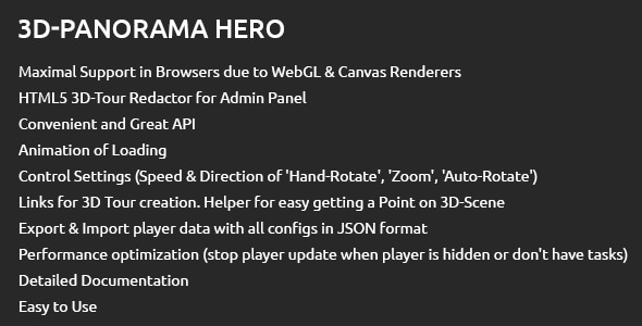 3D-Tour Hero | Script of WebGL Based Virtual Tour + Visual Constructor Nulled