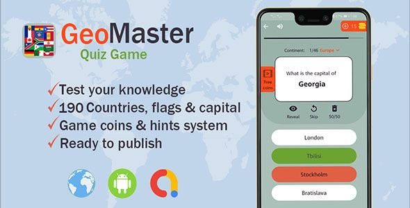 GeoMaster | Geography Quiz Game Nulled