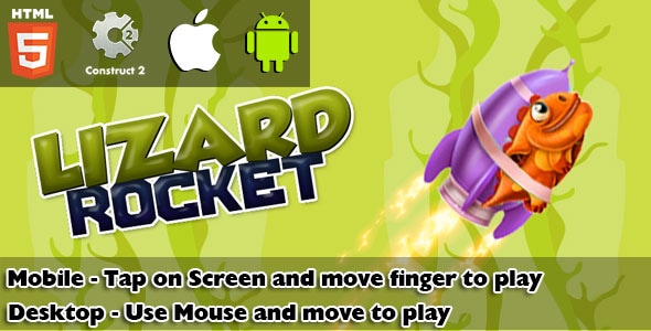 Lizard Rocket HTML5 Game (CAPX) Nulled