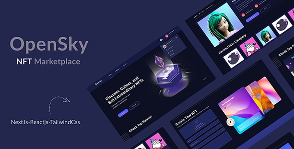 OPenSky -Full NFT Marketplace Next js and Solidity Nulled