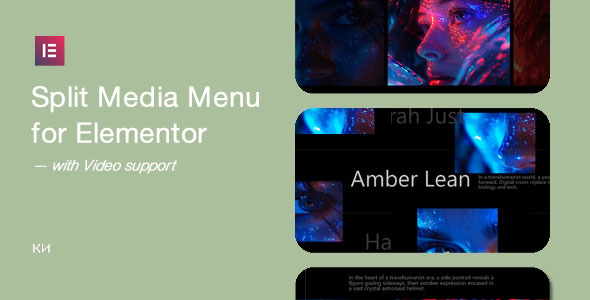 Split Media Menu for Elementor Nulled