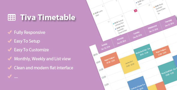 Tiva Timetable For PHP Nulled