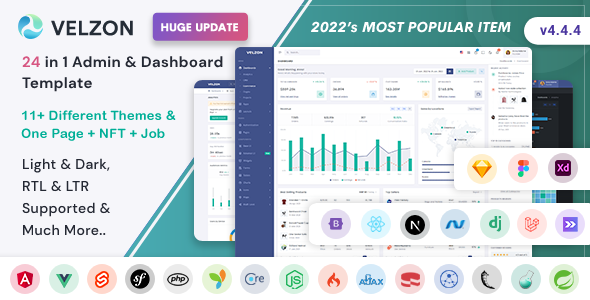 Velzon – Admin & Dashboard Template