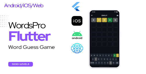 Flutter WordsPro – Word Guess Game