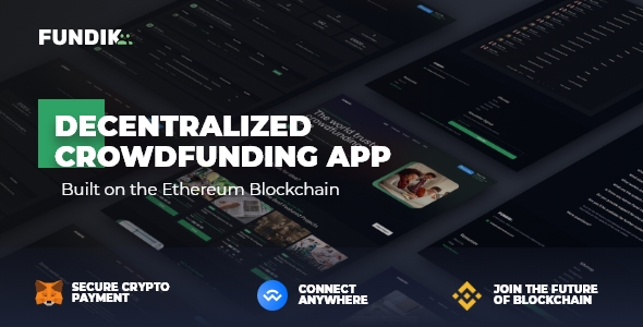 Fundik – Blockchain Crowdfunding App Nulled