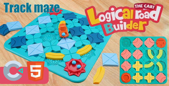 Logical Road Builder (HTML5 Game – Construct 3)