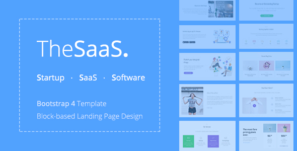 TheSaaS – Responsive Bootstrap SaaS, Startup & WebApp Template